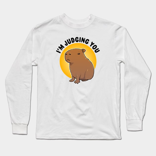 I'm judging you Capybara Long Sleeve T-Shirt by capydays